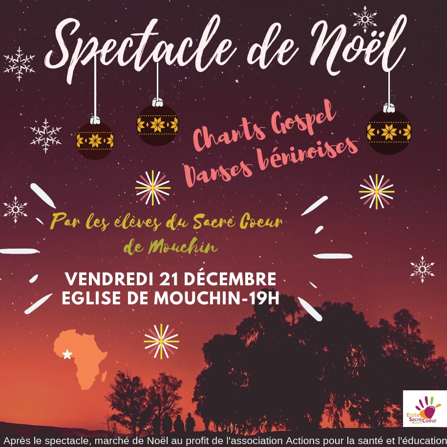 Invitation au spectacle de Noël - Ecole Sacré-Coeur MOUCHIN